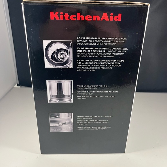 KitchenAid 5 Cup Food Chopper- Onyx Black- Model KFC0516OB- New - Picture 9 of 11